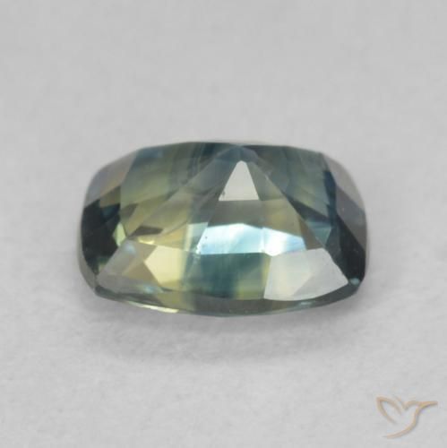 Safira Multicolorido Natural 0.88ct, Almofada, VVS-VS
