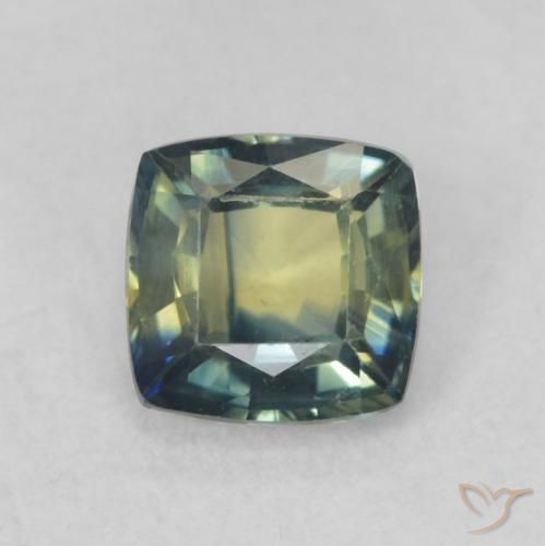 0.78ct Natural Multicolorido Safira, Almofada, VVS-VS