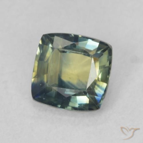 Safira Multicolorido Natural 0.78ct, Almofada, VVS-VS