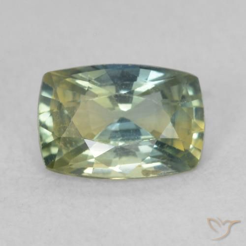 0.88ct Natural Multicolorido Safira, Almofada, VVS-VS