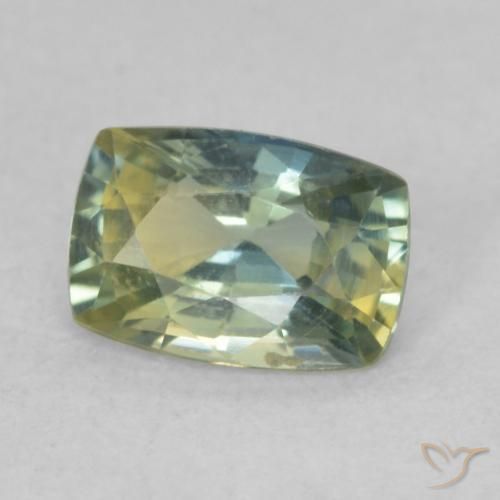 Safira Multicolorido Natural 0.88ct, Almofada, VVS-VS