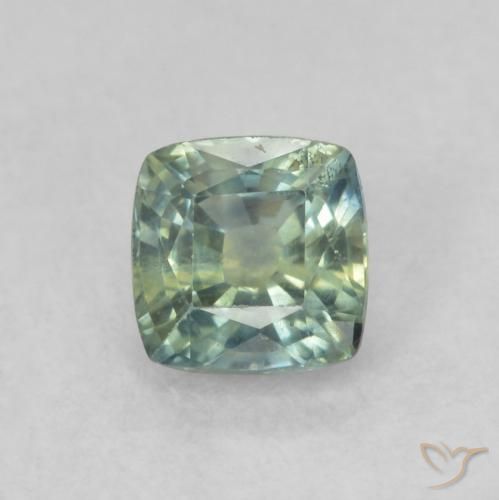 0.63ct Natural Multicolorido Safira, Almofada, VS-SI