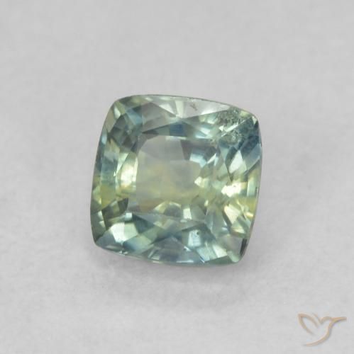 Safira Multicolorido Natural 0.63ct, Almofada, VS-SI