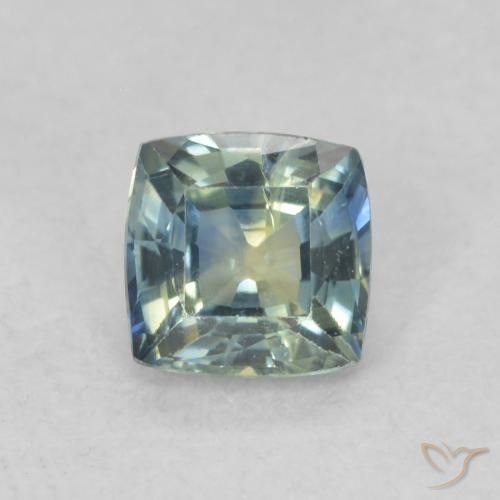 0.66ct Natural Multicolorido Safira, Almofada, VS-SI
