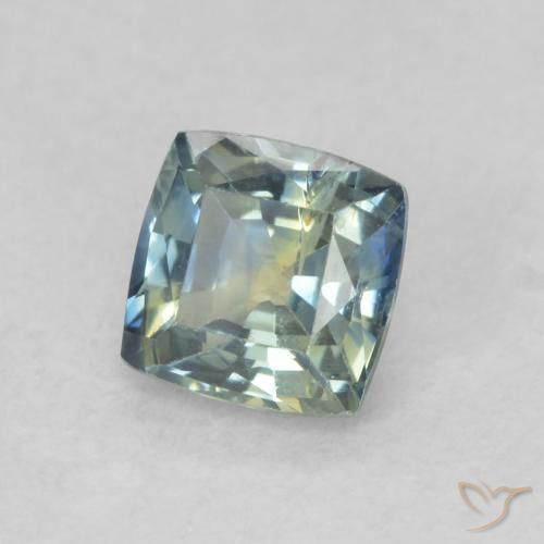 Safira Multicolorido Natural 0.66ct, Almofada, VS-SI