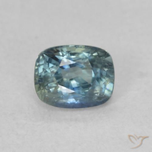 0.59ct Natural Cerceta Safira, Almofada, VS-SI