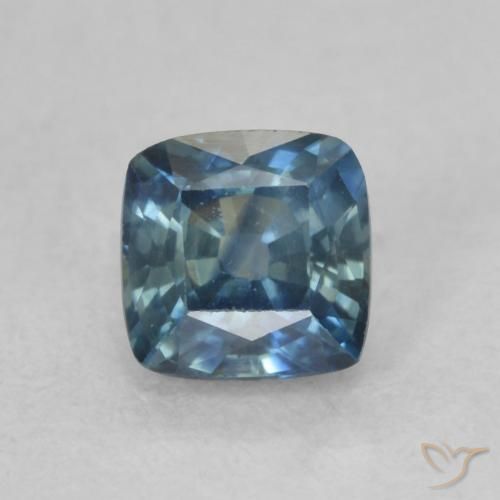 0.77ct Natural Azul Safira, Almofada, VVS-VS