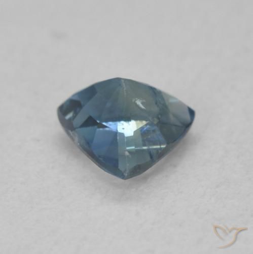 Safira Cerceta Natural 0.58ct, Trilhão, VS