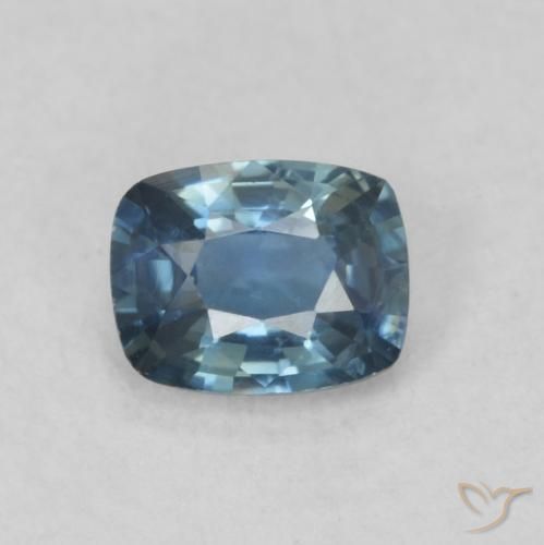 0.52ct Natural Azul marinho profundo Safira, Almofada, VS