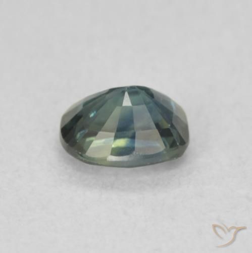Safira Cerceta Natural 0.49ct, Almofada, VS