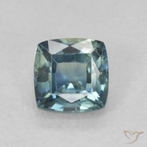 0.76ct Natural Cerceta Safira, Almofada, VS
