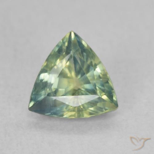 0.67ct Natural Multicolorido Safira, Trilhão, VS