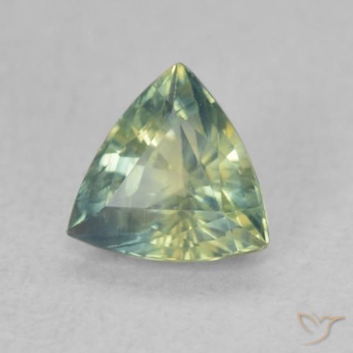Safira Multicolorido Natural 0.67ct, Trilhão, VS