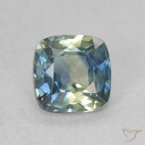 0.82ct Natural Multicolorido Safira, Almofada, VS