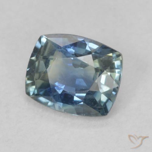 Safira Cerceta Natural 0.85ct, Almofada, VS
