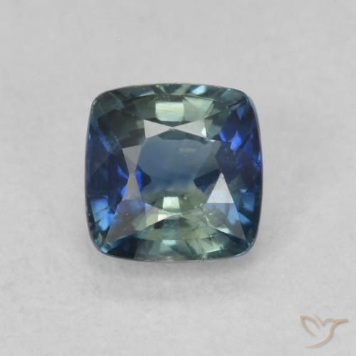 0.68ct Natural Cerceta Safira, Almofada, VS