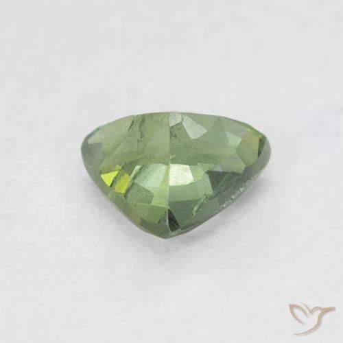 Safira Verde médio Natural 0.38ct, Trilhão, VS
