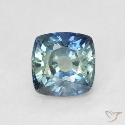 0.80ct Natural Cerceta Safira, Almofada, VS