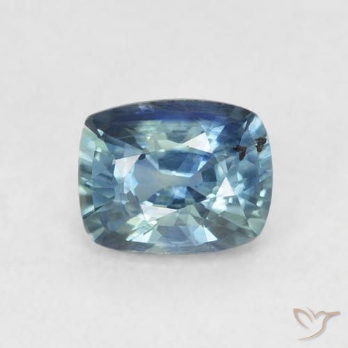 0.74ct Natural Azul profundo Safira, Almofada, VS