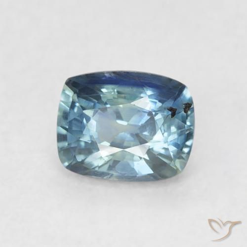 Safira Azul profundo Natural 0.74ct, Almofada, VS