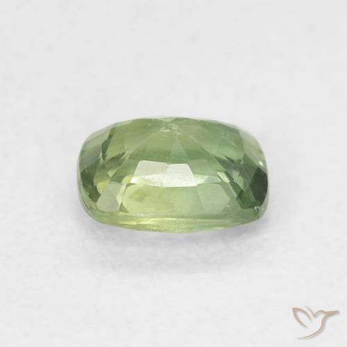 Safira Verde floresta Natural 0.67ct, Almofada, VS