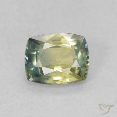 0.61ct Natural Multicolorido Safira, Almofada, VVS