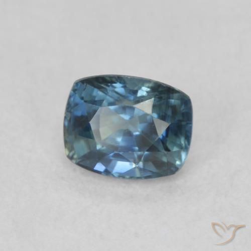 Safira Cerceta Natural 0.57ct, Almofada, VVS-VS