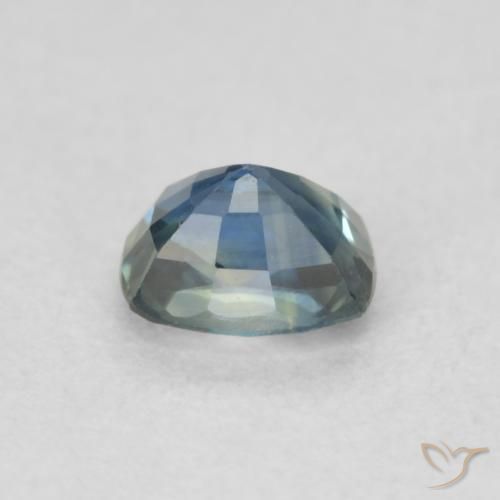 Safira Cerceta Natural 0.57ct, Almofada, VVS-VS
