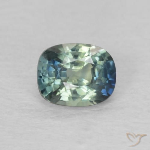 0.60ct Natural Cerceta Safira, Almofada, VVS-VS