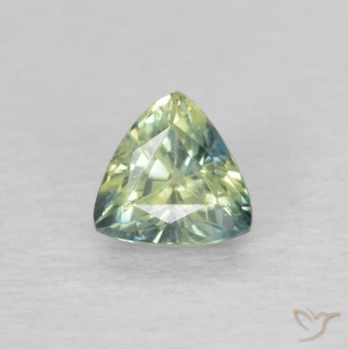 0.43ct Natural Multicolorido Safira, Trilhão, VVS-VS