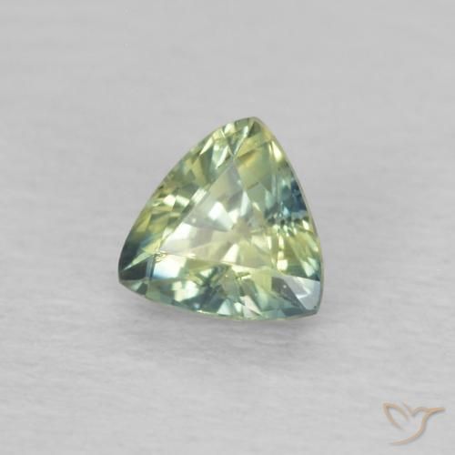 Safira Multicolorido Natural 0.43ct, Trilhão, VVS-VS