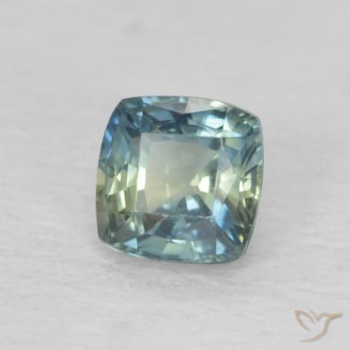 Safira Multicolorido Natural 0.63ct, Almofada, VVS-VS