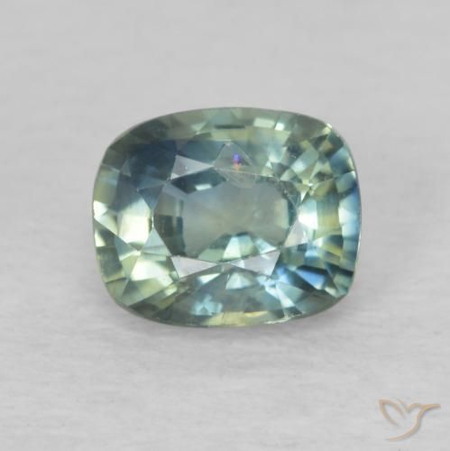 0.76ct Natural Multicolorido Safira, Almofada, VS-SI