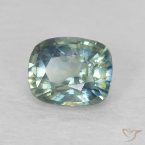 Safira Multicolorido Natural 0.76ct, Almofada, VS-SI