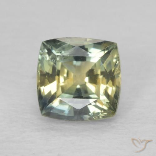 0.91ct Natural Multicolorido Safira, Almofada, VS-SI