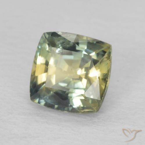 Safira Multicolorido Natural 0.91ct, Almofada, VS-SI