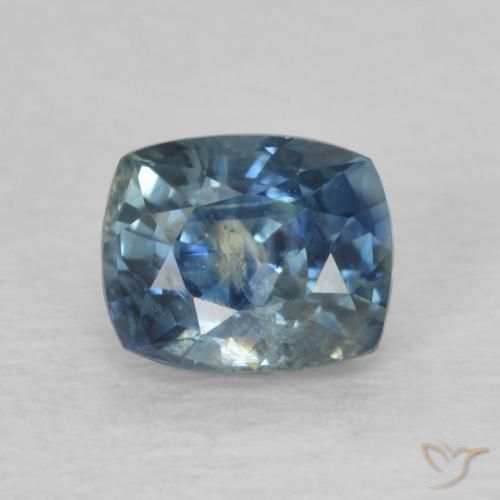 0.86ct Natural Azul Safira, Almofada, VS-SI