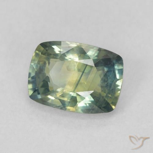 Safira Multicolorido Natural 0.77ct, Almofada, VS