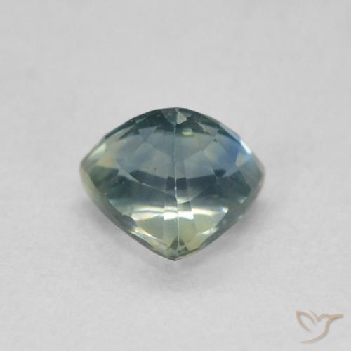 Safira Teal Blue Natural 0.73ct, Trilhão, VS