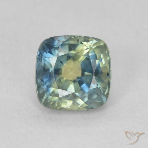 0.87ct Natural Multicolorido Safira, Almofada, VS