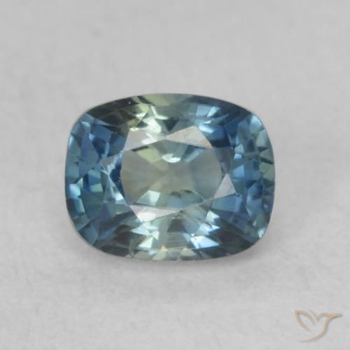 0.64ct Natural Multicolorido Safira, Almofada, VVS