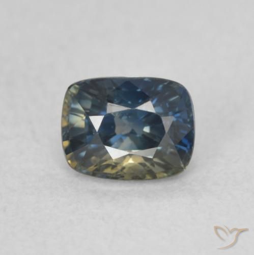 0.47ct Natural Multicolorido Safira, Almofada, VVS
