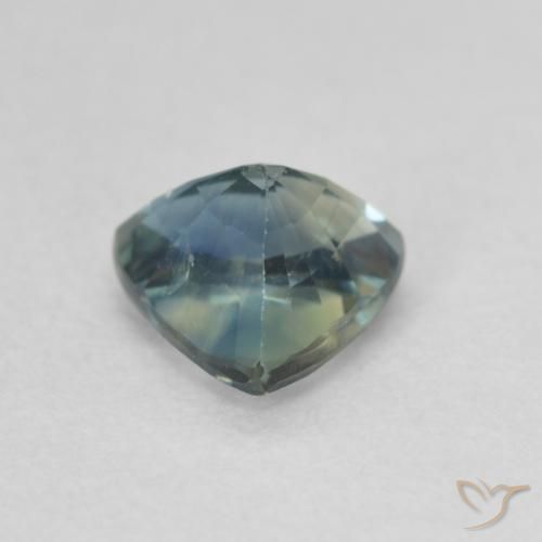 Safira Teal Blue Natural 0.93ct, Trilhão, VS