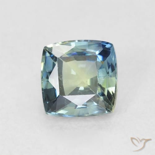 0.70ct Natural Multicolorido Safira, Almofada, VVS-VS