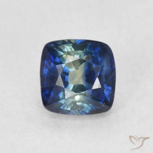 0.72ct Natural Azul-marinho Safira, Almofada, VS