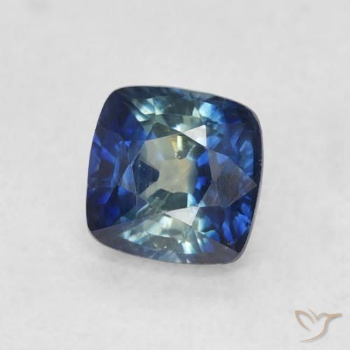 Safira Azul-marinho Natural 0.72ct, Almofada, VS