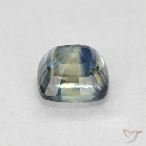 Safira Azul-marinho Natural 0.72ct, Almofada, VS