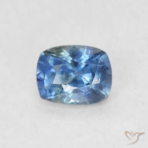 0.35ct Natural Azul Safira, Almofada, VS