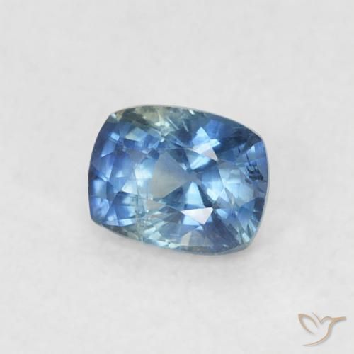 Safira Azul Natural 0.35ct, Almofada, VS