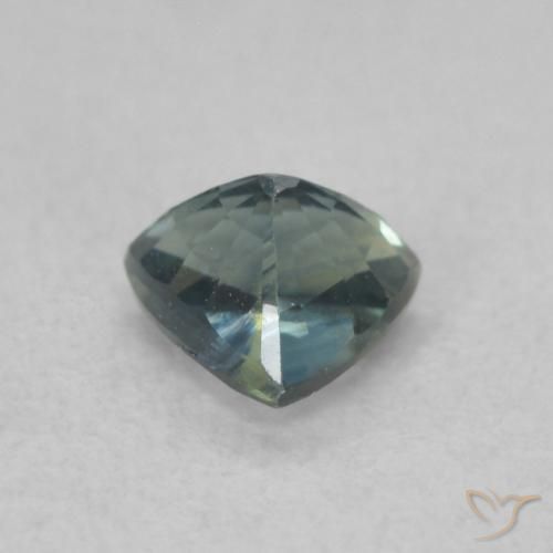 Safira Cerceta Natural 0.58ct, Trilhão, VVS-VS
